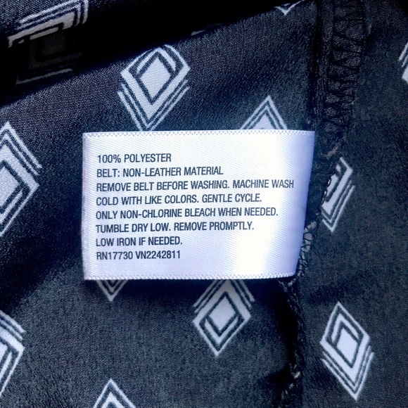 Xhilaration Black Patterned Dress - Picture 8 of 8